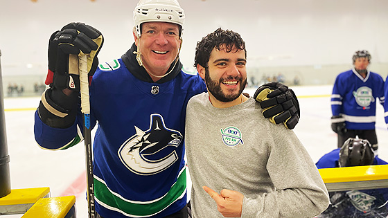 Brad May with Christian Aquilini