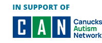 in support of Canucks Autism Network